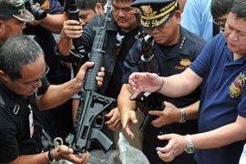 philippines cargo ship smuggling guns