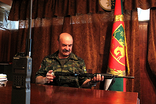 ABKHAZIA GALLERY 5. Colonel-General Anatoly Zaitsev, chief of staff of the Abkhaz army (photo by Guy Degen)