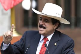 Honduran ousted President Manuel Zelaya