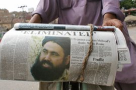Newspaper showing Baitullah Mehsud