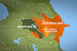 armenia nagorno-karabakh map
