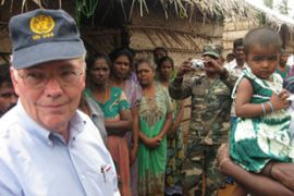 Lynn Pascoe, UN political undersecretary, visit displaced persons camp
