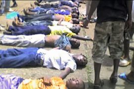 Dead protesters in Guinea