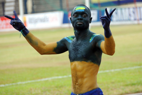 Gabon football fan