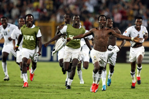 Ghana Under-20 team celebrations