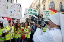 spain march abortion