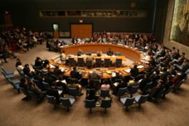 UN security council session
