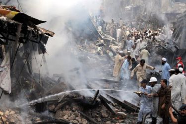 pakistan Peshawar blast afp