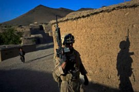 US soldier in Afghanistan