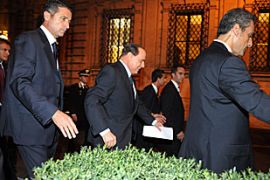 Italian Prime Minister Silvio Berlusconi, court ruling immunity