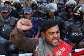 nepal maoist protests