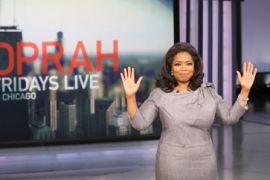 Handout image of Oprah Winfrey on her show announcing end of production in 2011