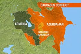 map azerbaijan armenia