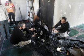 palestine mosque Israeli extremists