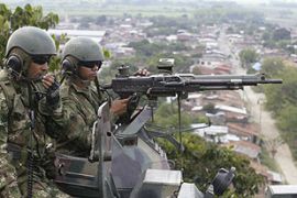 colombia troops rebels