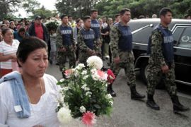 Mexican Navy marine funeral