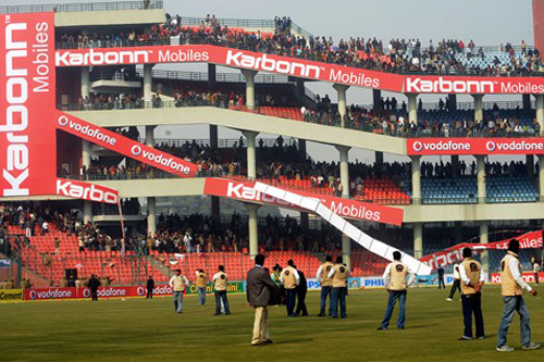 Indian cricket fans - Kotla