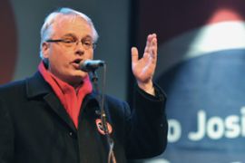 Main opposition Social Democrats Party''s presidential candidate Ivo Josipovic