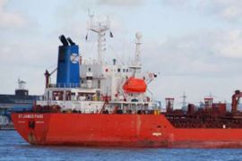 St James Park - chemical tanker seized by Somali pirates