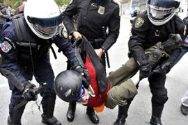GREECE-UNREST-POLICE-PROTEST