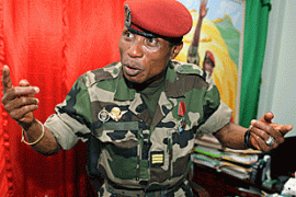 Former Guinea's military head of state, Captain Moussa Dadis Camara