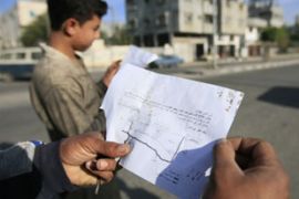 Israel drops leaflets on Gaza