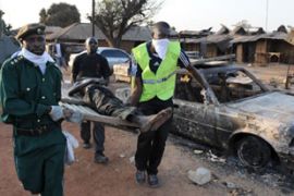 Nigeria religious violence dead body