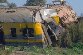 Egypt crashed train