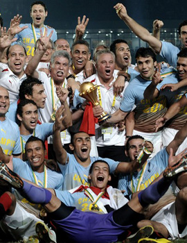 Egypt team celebrations