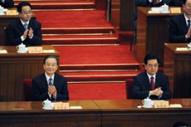 Hu Jintao and Premier Wen Jiabao