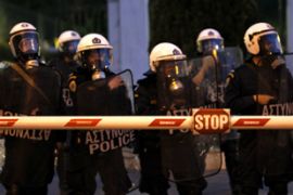 athens riot police