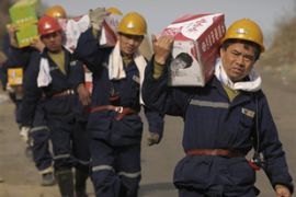 china mine flood workers