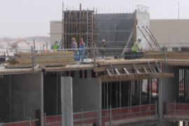 Qatar construction yard