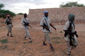 Islamist militia Al-Shabab leave their camp