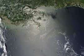 bp oil spill map