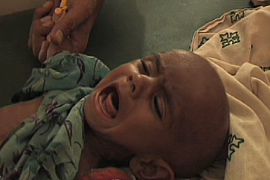 Pakistan - floods - health centre in Sindh''s Khanpur district - child