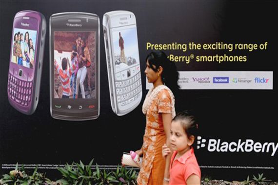 India blackberry ban
