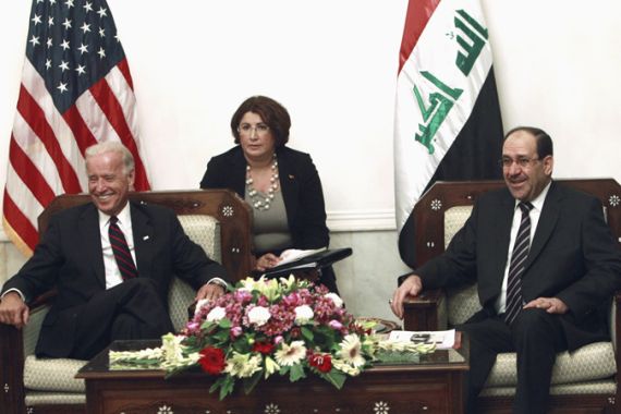 Biden and Maliki