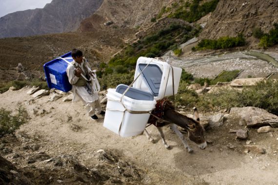 Afghan election transport