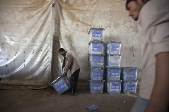 Afghan ballot boxes