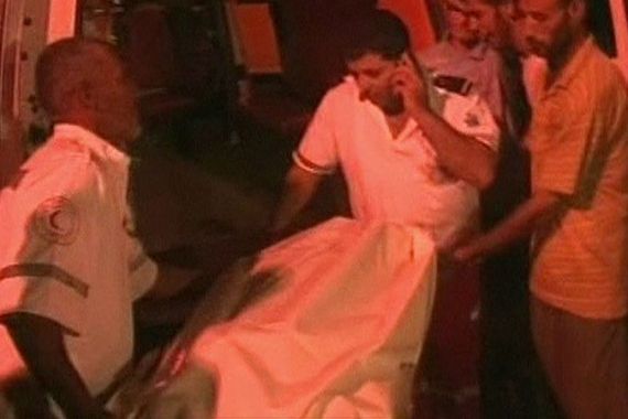 israeli air raid on gaza - video stills