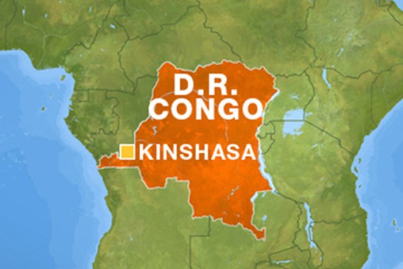 New Congo map showing Kinshasa