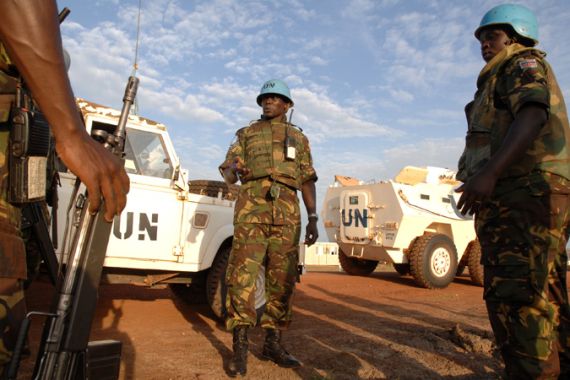 UN peacekeeping troops in Sudan