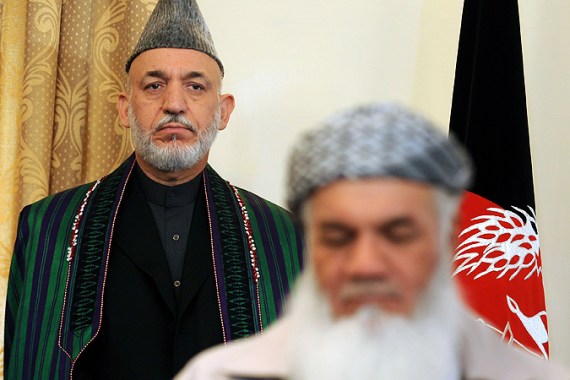 Karzai with energy minister
