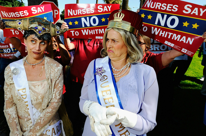 Nurses against Whitman in Riverside