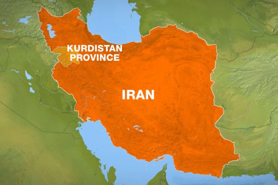 Kurdistan province map