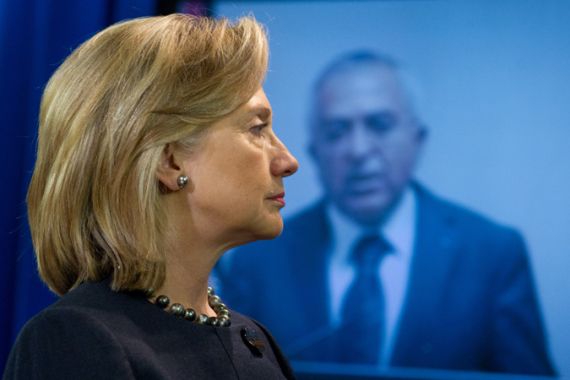 Hillary Clinton delivers joint press conference with Salam Fayyad