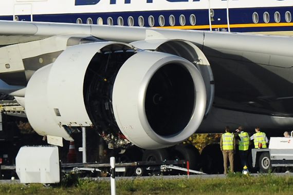 Singapore Airlines A380 - engine