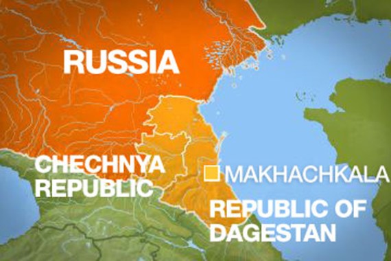 Russia dagestan map