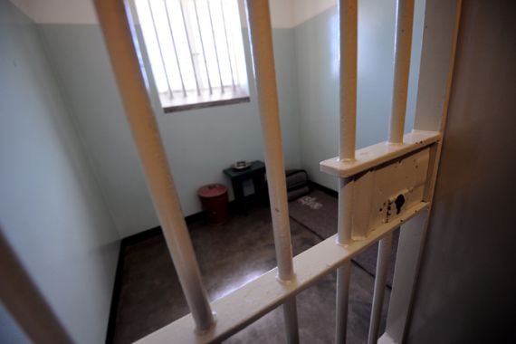 Nelson Mandela''s old prison cell